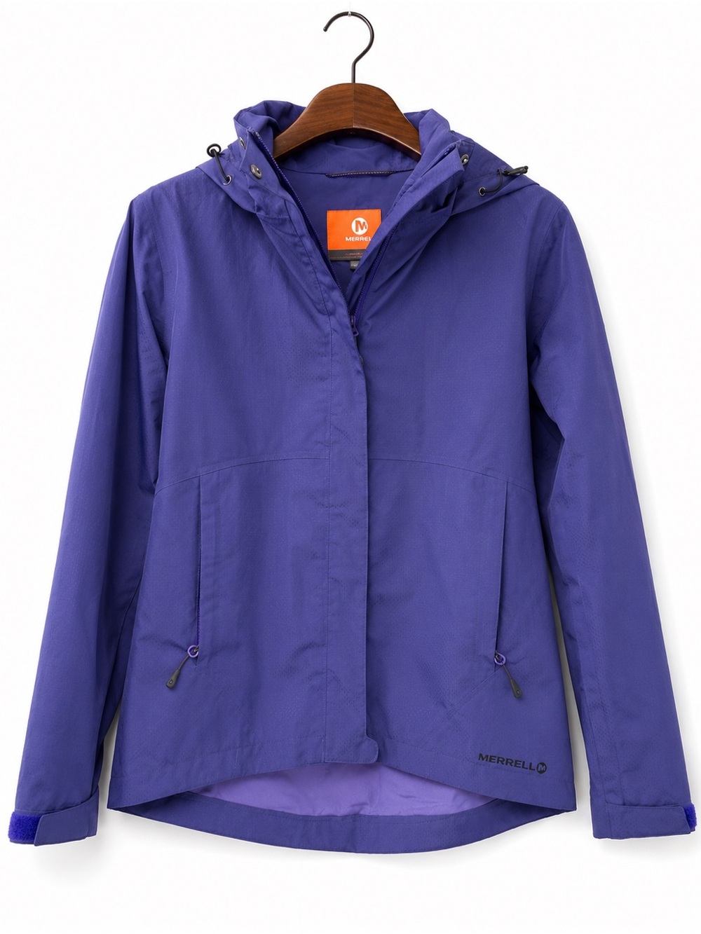 Merrell M-Select DRY Purple Waterproof Hooded Rain Jacket XS